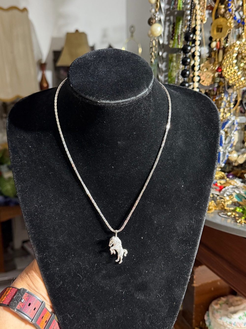 Vintage 1972 MONET Zodiac Aries RAM Silver Tone Pendant Necklace 18”